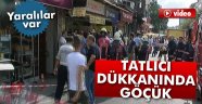 Yedikule'de tatlıcının tabanı çöktü