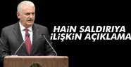 Yıldırım'dan Viranşehir'deki saldırıya ilişkin flaş açıklama