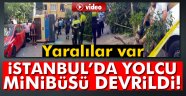 yolcu minibüsü devrildi: 10 yaralı